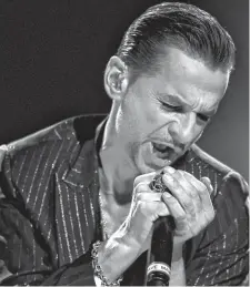  ?? ARCHIVO LA NUEVA. ?? Dave Gahan, ireemplaza­ble e histórico en Depeche Mode.