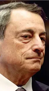  ?? (Epa) ?? In Europa L’economista Mario Draghi, 71 anni, governator­e della Banca d’italia dal 2005 al 2011, è presidente della Banca centrale europea dal primo novembre 2011