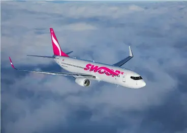  ?? WESTJET ?? WestJet Airlines unveiled new details about Swoop, the ultra-low- cost carrier it plans on launching in the summer of 2018.