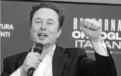  ?? AP ?? Tesla CEO Elon Musk
