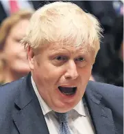  ??  ?? TWisTiNG Boris Johnson under pressure with Tory base