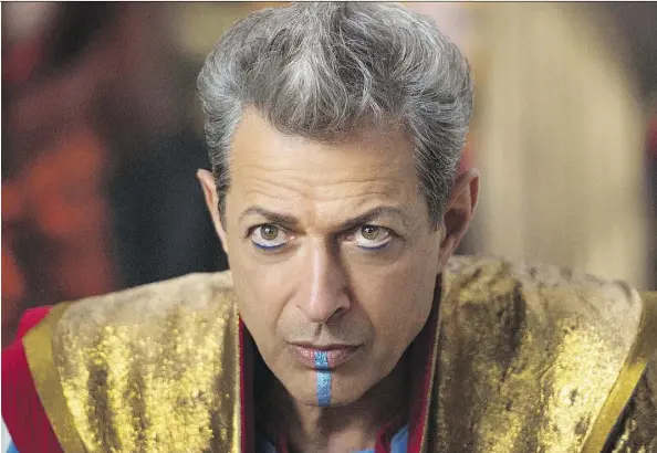  ?? MARVEL STUDIOS ?? Jeff Goldblum brings his unique skill set as an experience­d and slightly eccentric character actor to his depiction of the evil Grandmaste­r in Marvel Studios’ Thor: Ragnarok. The movie opens on Friday.