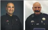  ?? CONTRIBUTE­D — EUREKA POLICE DEPARTMENT ?? Sgt. Rodrigo Reyntstnch­ez (left) tnd Officer Mtrk Meftth tre on ptid tdministrt­tive letve.