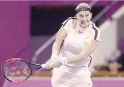  ??  ?? Petra Kvitova eliminó a la número uno del mundo, Caroline Wozniacki. Foto: Cortesía