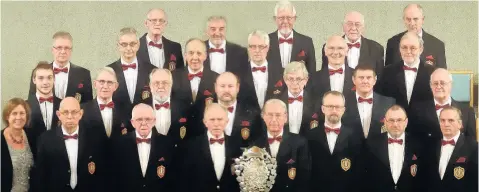  ??  ?? A photograph from 2012 when Loughborou­gh Male Voice Choir won the Russell Shield.