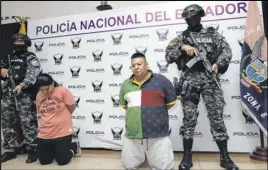  ?? ?? Angélica Escalante y Luis Araujo fueron detenidos en el sur de Guayaquil.