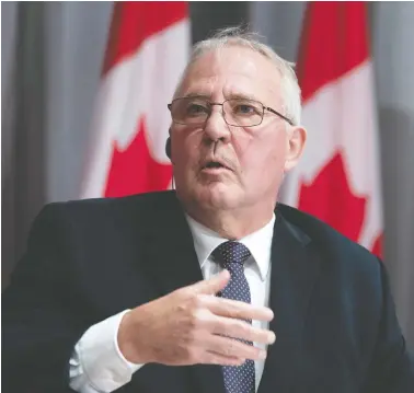  ?? ADRIAN WYLD
/ THE CANADIAN PRESS ?? Public Safety and Emergency Preparedne­ss Minister Bill Blair hinted at more resources and an expanded mandate for a police complaint resolution system.