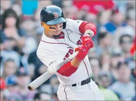 ?? Michael Dwyer Associated Press ?? MOOKIE BETTS might not fit into Boston’s rebuilding, making the 2018 American League most valuable player a trade target the Dodgers should pursue.