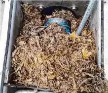  ?? San Antonio River Authority Facebook page ?? The San Antonio River Authority warned that flushed wipes are causing “significan­t issues” at local wastewater plants.