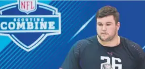  ?? Joe Robbins, Getty Images ?? Quenton Nelson, a guard from Notre Dame, says of NFL defensive linemen: “You have guys who are dominating the NFL right now … who have just been working guys, and you need interior guys to stop them. I think I’m one of those guys.”
