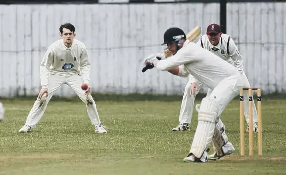  ??  ?? Action from Marsden’s game against South Shields last weekend.