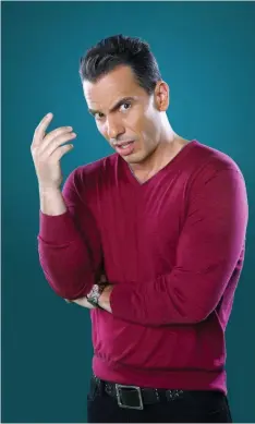  ??  ?? Sebastian Maniscalco brings the funny to Niagara Fallsview Casino Resort on Thursday and Friday.