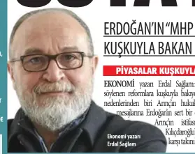  ??  ?? Ekonomi yazarı Erdal Sağlam