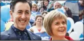  ??  ?? FLAMBOYANT Scottish actor Alan Cumming, 51, interviews First Minister Nicola Sturgeon, 46, both pictured, in the homeless folk’s magazine, the Big Issue, gushing: ‘We are living in the Nicola Sturgeon era. For me, she is the most respected politician...