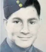  ??  ?? As a 17-year-old RAF volunteer in 1944