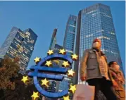  ?? ?? Eurozone inflation remains stubbornly high, maintainin­g pressure on the ECB to raise rates