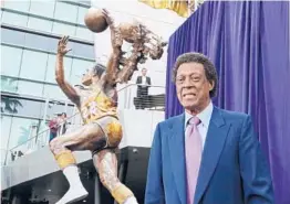  ?? REED SAXON/AP ?? Elgin Baylor spent his entire 14-year Hall of Fame playing career as a member of the Lakers. He later went on to work as Clippers executive from 1986 to 2008.