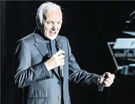  ?? Foto: Petr Topič, MAFRA ?? Opožděný debut Charles Aznavour k nám poprvé přijel až roku 2016. Koncertova­l tehdy v pražském Kongresové­m centru.