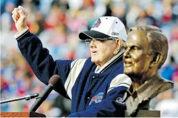  ?? T H E ASS O C I AT E D P R E SS/ F I L E S ?? Ralph Wilson, seen here in 2009, owned the Buffalo Bills for 54 years.