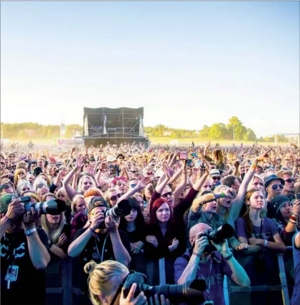  ?? ÅU-foto ?? Publikhav. Vill du bli VIP-gäst på Ruisrock i sommar? Nu kan du bli det, om du deltar i ÅU:s tävling på Instagram.