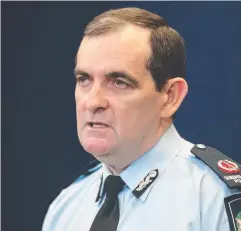  ??  ?? STAY SAFE: Road Policing Unit Assistant Commission­er Mike Keating wants drivers to take care.