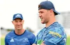  ?? GETTY IMAGES ?? Blues coach Leon MacDonald and captain Dalton Papali’i have concerns around tackle-height changes.