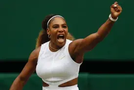  ?? FOTO: ADRIAN DENNIS/LEHTIKUVA ?? Serena Williams är klar för semifinal.