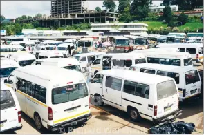  ?? (File pic) ?? The Mbabane Bus Rank. The reader says Swaziland Commercial Amadoda was establishe­d for indigenous entreprene­urs to be able to plough their trade, in a competitiv­e and fair economic environmen­t.