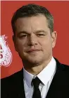  ??  ?? Matt Damon