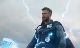  ??  ?? Where will Marvel go post-Endgame? ... Chris Hemsworth as Thor. Photograph: null/ Allstar/Marvel Studios/Disney