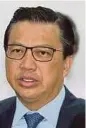  ??  ?? Datuk Seri Liow Tiong Lai