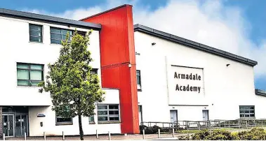  ?? ?? Pupil support Students at Armadale Academy have given the mental health sessions positive feedback