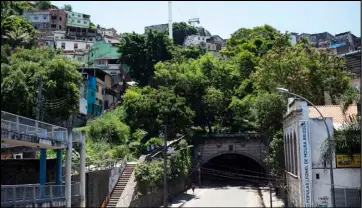  ?? ASSOCIATED PRESS ?? This Jan.6 photo, shows an area where trees and plants were gardened by Ale Roque in Rio’s first favela Morro da Providenci­a, Rio de Janeiro, Brazil.