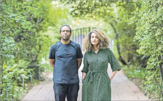  ?? Photo: Delwyn Verasamy ?? Collaborat­ive art: Nthato Mokgata (aka Spoek Mathambo) and Carla Fonseca make music together as Batuk. The duo’s new album, the latest iteration of the multidisci­plinary project Again She Reigns, is available from Friday.