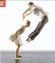  ?? Keith Sutter / Smuin Ballet ?? Joshua Reynolds and Erica Felsch in “Serenade for Strings,” part of Smuin Ballet’s latest program.