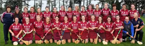  ??  ?? The Bunclody squad before Saturday’s success in the Intermedia­te camogie championsh­ip final in Farmleigh.