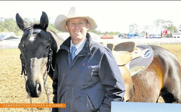  ?? PHOTO: TARA MIKO ?? GLOBAL COMMUNITY: Glen Innes performanc­e horse breeder and campdraft judge Tom Williamson says American horse breeders are increasing­ly keeping watch of prestigiou­s events around Australia. He says the big prize pools attract the best horses whose...