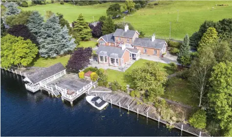  ??  ?? The Station House occupies 0.9 acres and boasts 275ft of water frontage with it’s own jetty and river views from all of the principal rooms