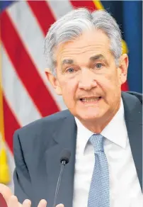  ?? Picture / AP ?? Fed chairman Jerome Powell says the US central bank is trying to take the “middle ground”.