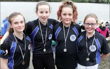  ??  ?? The U-14 girls winenrs from Edermine: Orla Cunnea, Kate Kavanagh, Sarah Carley and Sarah O’Leary.