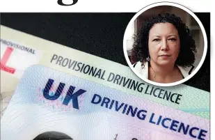  ?? ?? Change...gender-altered licences are concerning says Maya Forstater, inset