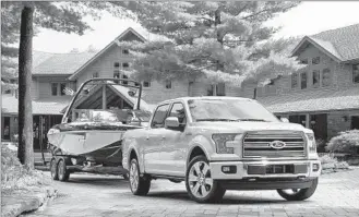  ?? Ford ?? FORD’S
“Limited” version of the F-150 pickup will probably be priced north of $60,000.