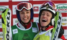  ?? PIERRE TEYSSOT/GETTY IMAGES FILE PHOTO ?? Kelsey Serwa and Georgia Simmerling, sharing a World Cup podium back in 2012, continue to help Canada lead the way in ski cross worldwide.