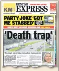  ??  ?? The Kentish Express front page from November 3