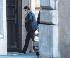  ?? FOTO: ROBERTO MONALDO/DPA ?? Abgang: Giuseppe Conte, Ministerpr­äsident von Italien, hat seinen Rücktritt beim Staatspräs­identen eingereich­t.
