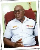  ?? ?? CONCERNED: Jwaneng police station commander, Superinten­dent Thuso Basuti