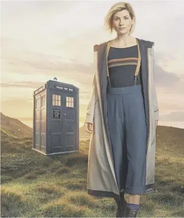  ?? PICTURES: Rozette Rago; BBC ?? Jodie Whittaker in California, main; as Doctor Who, above