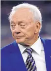  ?? AP FILE ?? The NFL announced Wednesday that Dallas Cowboys owner Jerry Jones has resolved his financial dispute with the league.