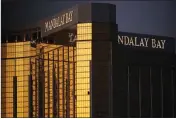  ?? ASSOCIATED PRESS ?? IN THIS OCT. 3, 2017, file photo, windows are broken at the Mandalay Bay resort and casino in Las Vegas.