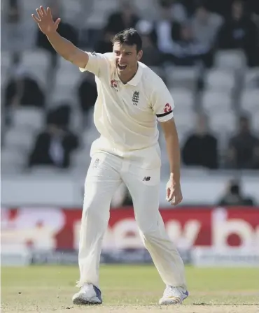  ??  ?? 0 Toby Roland-jones appeals for a wicket during the fourth Test against South Africa at Old Trafford.